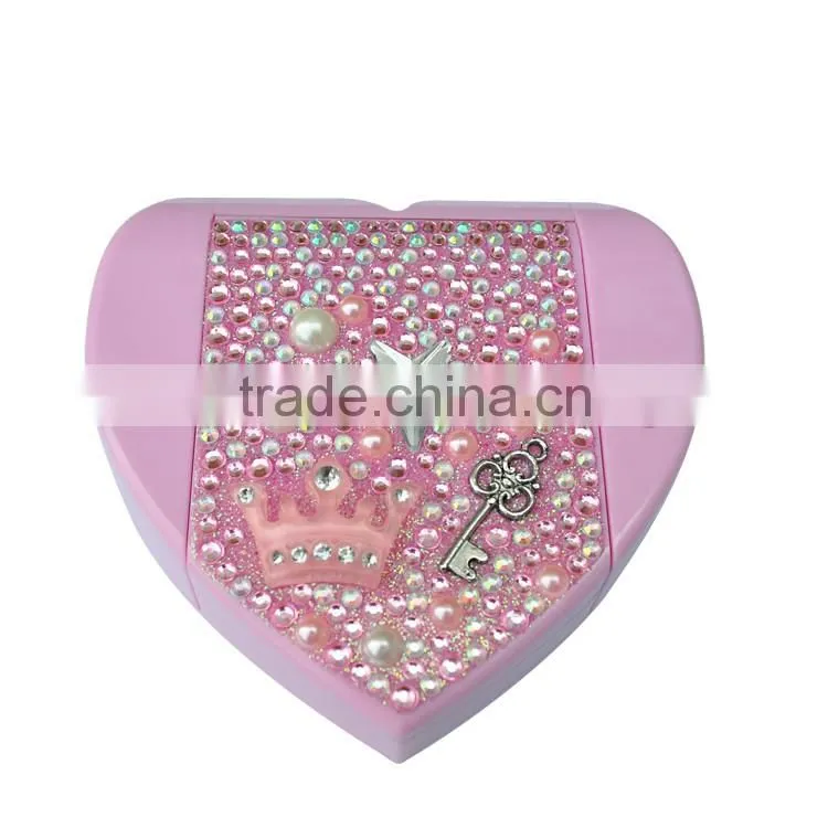 Fashion style with diamond kids lipgloss with mirror