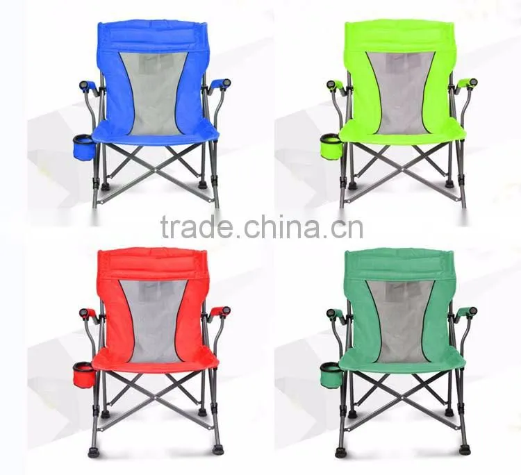 Colorful Luxury Armrest Casual Outdoor Camping Portable Folding Stool Light Beach Folding Chairs