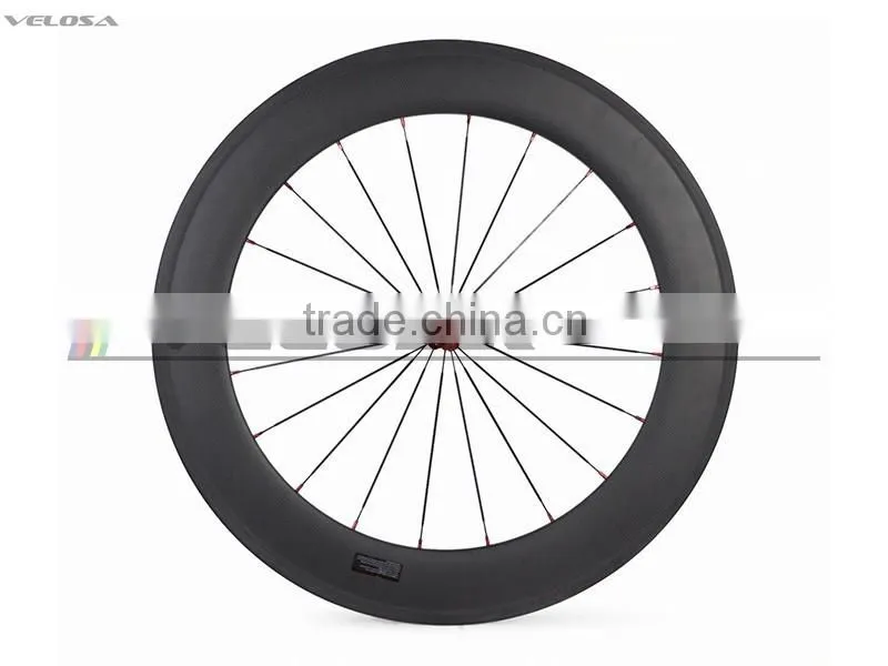 Velosa 700C 88mm Road Wheel Carbon Fiber Cycle Wheels for Road Bike Carbon Wheelset Hot Sale novatec 271