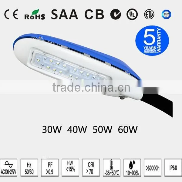 Beam angle adjustable unique design led street lamp, 50w led street lamp