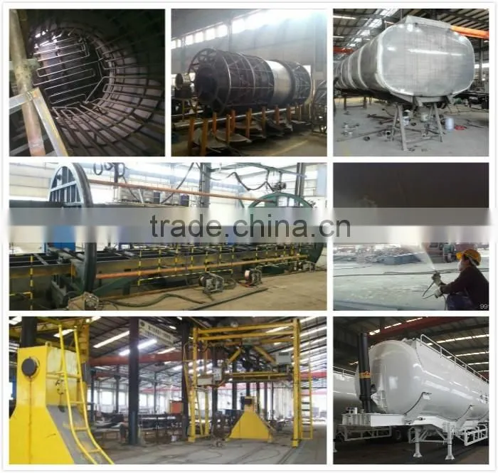 3 axles 60cbm LPG semi trailer the biggest LPG tank trailer