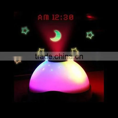 7 LED Color Triangle Alarm Clock change alarm clock Pyramid Digital LCD Snooze