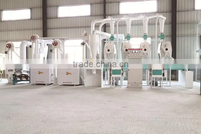 Fully automatic corn flour milling machine/corn hominy machinery plant with price