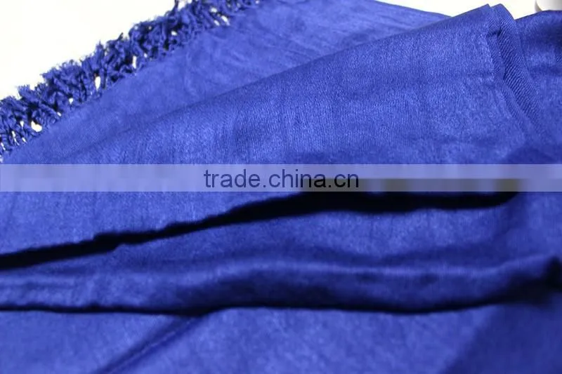 Fashionable satin printed pure color heated scarf brand pashmina scarf acrylic reverse knit scarf