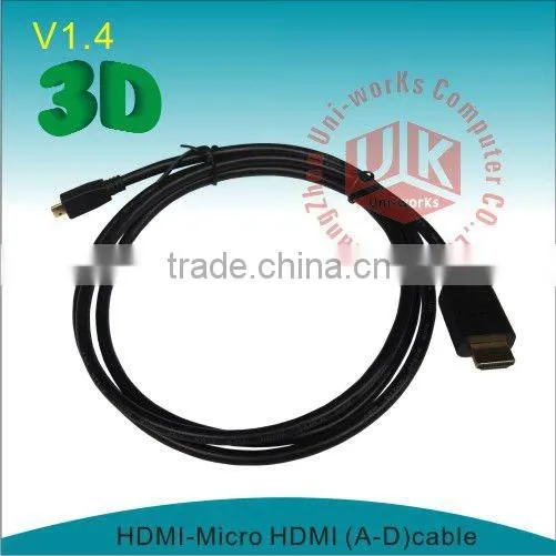 V1.3 HDMI D type Micro HDMI Cable