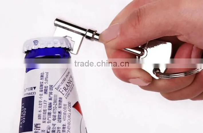 New Bottle Opener Key Ring Keyring Chain Metal Bar Tool