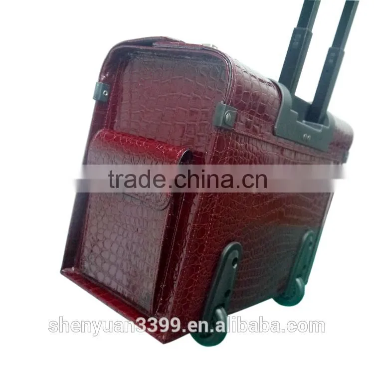 Promotionals High Grade Red Travel Bag Trolley Shoppong Bag With Wheel
