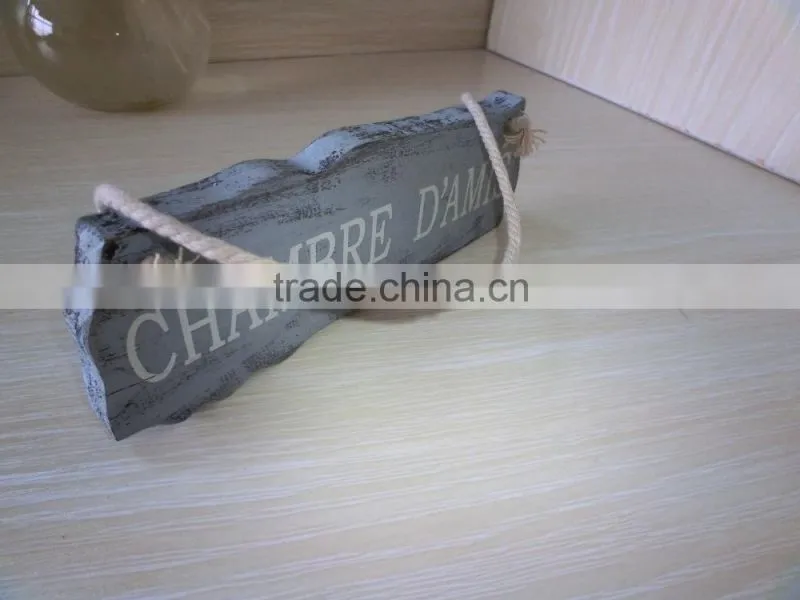 high quality solid wood vintage wooden signs brand floodwood double side wooden words sign