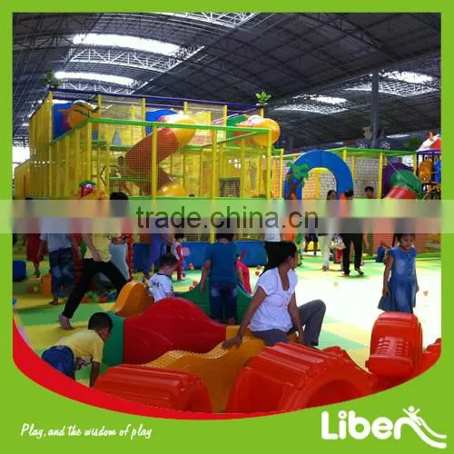 Indoor Plastic Kids Slides with Swing and Basketball Set LE.HT.009