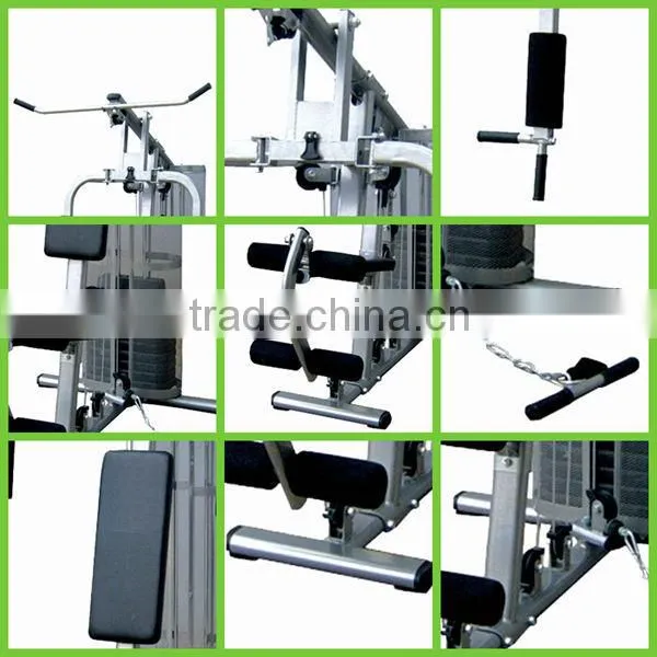 direct factory manufactured customized 100 lb One Station Home Gym with leg extension and weight cover