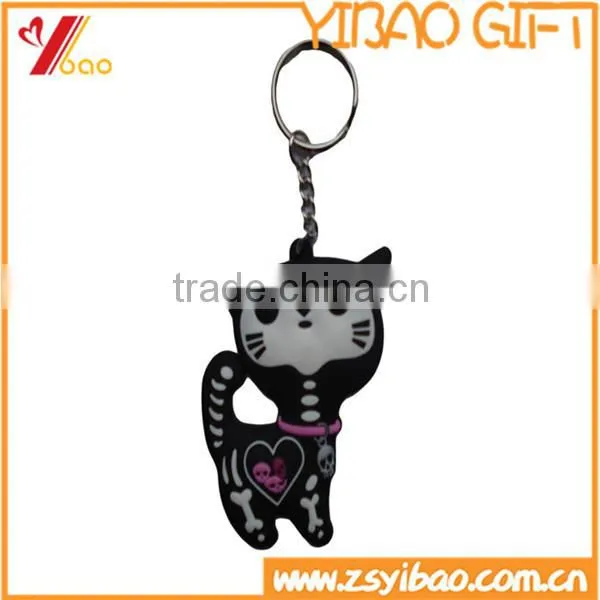 Wholesale Promotional Silicone Key Chain, Customized PVC keychain