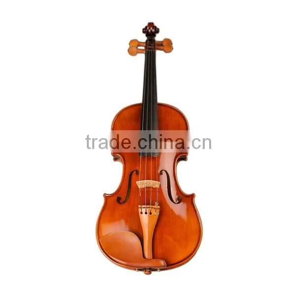 (TL004-1) Flamed Wood Violin With Case Jujube Accessories With Four Fine Turners