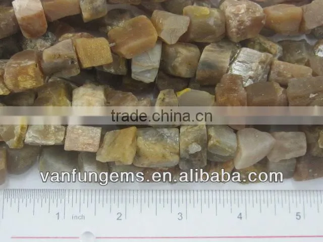 natural rough stone gold sun stone