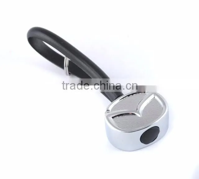 Best selling items car logo 3d soft pvc keychain metal