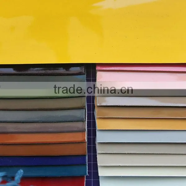 2015 High quality leather material Mirror oil skin pu leather for shoes A1826