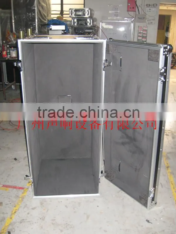 Flight case with back door for double 15 inch speaker cabinet road case