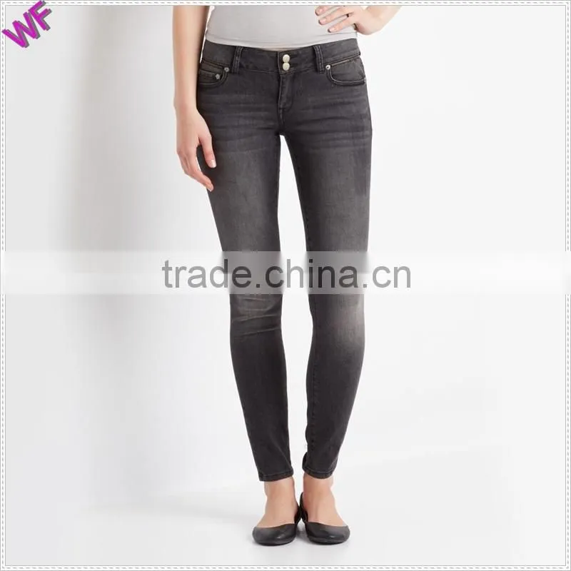 China Apparel wholesale Denim clothing manufacturer lady jean