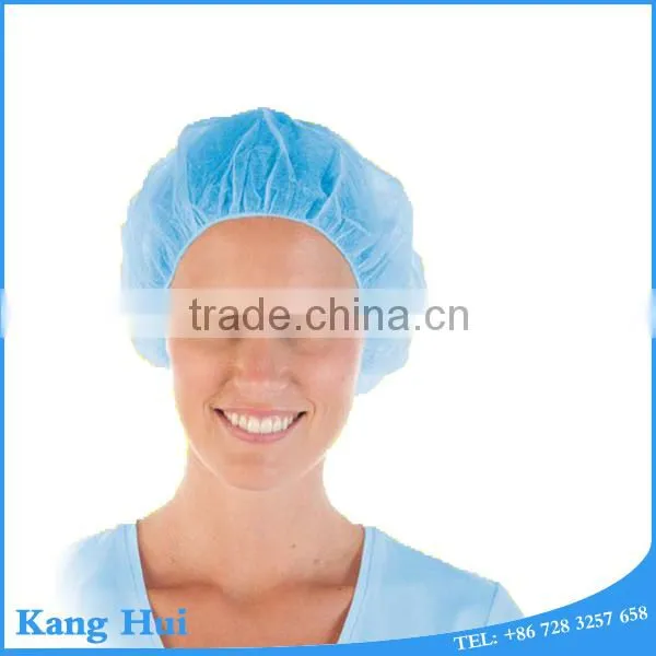 hot sale disposable head cap surgical bouffant cap