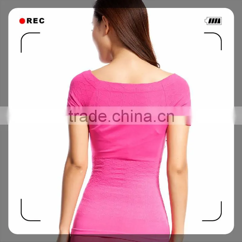 Seamless New Design raglan short sleeve women t-shirt