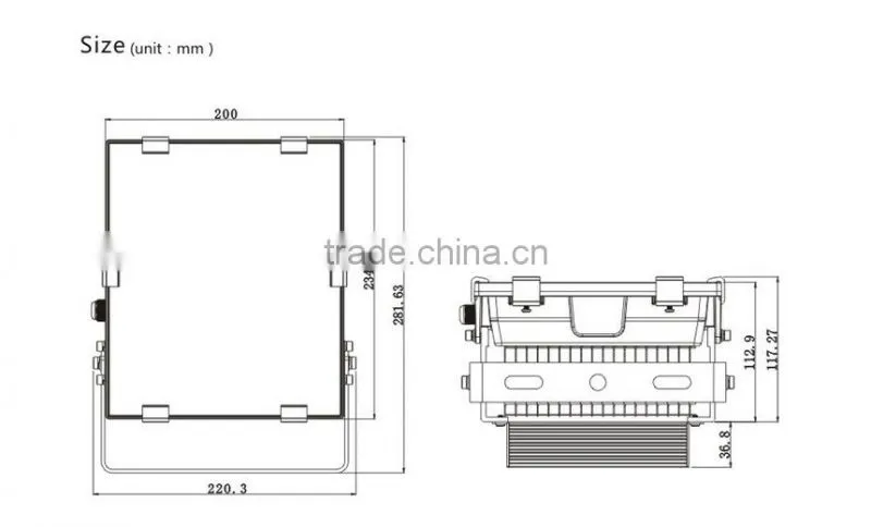 high quality led floodlight for gardening, lanscape,statue,park