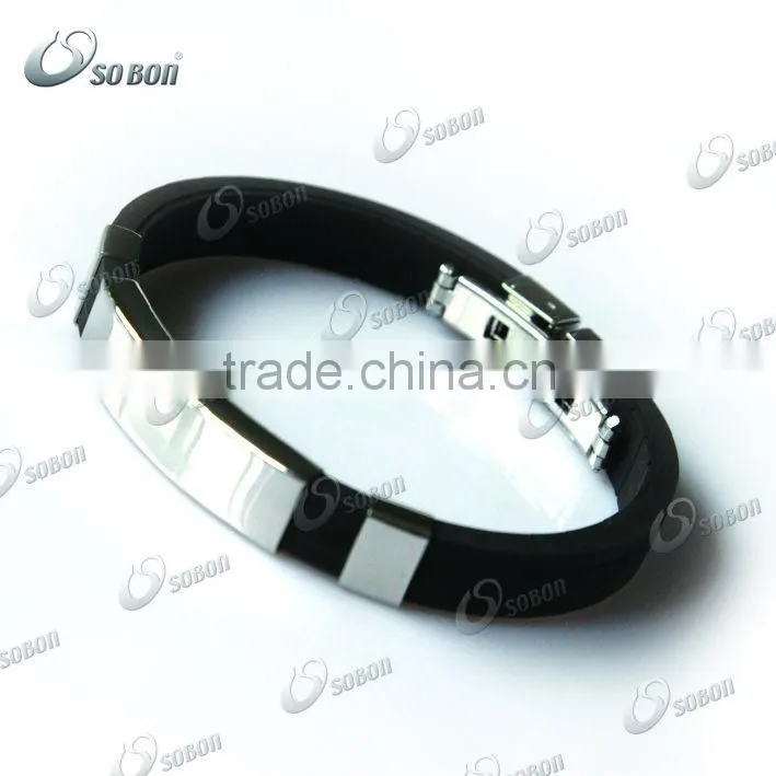 metal clasp magnetic titanium negative Ion energy bracelet