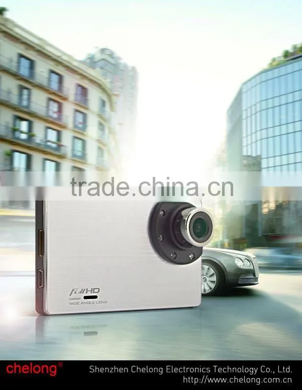 3 inch LCD 150deg angle GPS SOS gs8000 G-sensor IR night vision 1080p full hd 1080p car dvr
