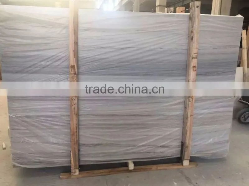 Crystal Wood White Marble Big Slabs