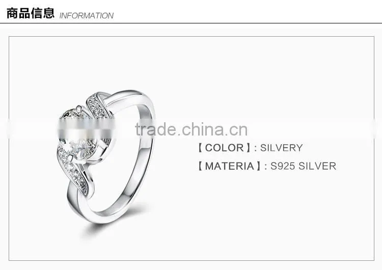 infinite New Collection Micro Pave Setting 925 Silver Ring custom clover ring of lucky for young lady