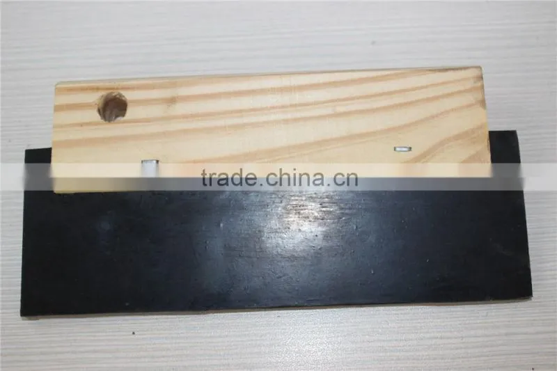 scraper with rubber blade