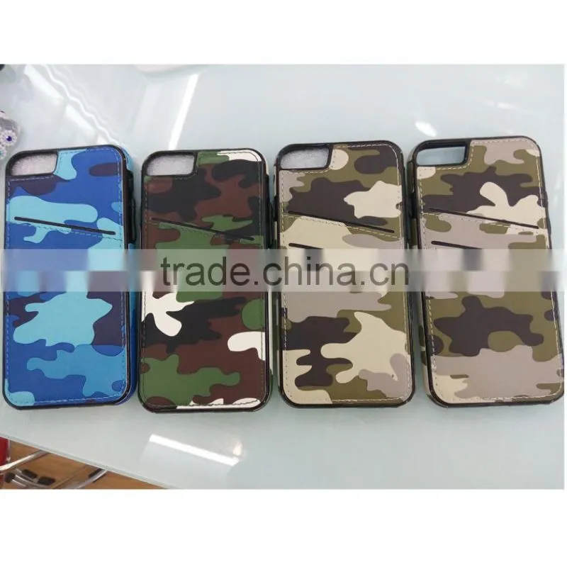 Hybrid PU Leather TPU Mobile Phone Case For Apple Iphone 6 6s Plus