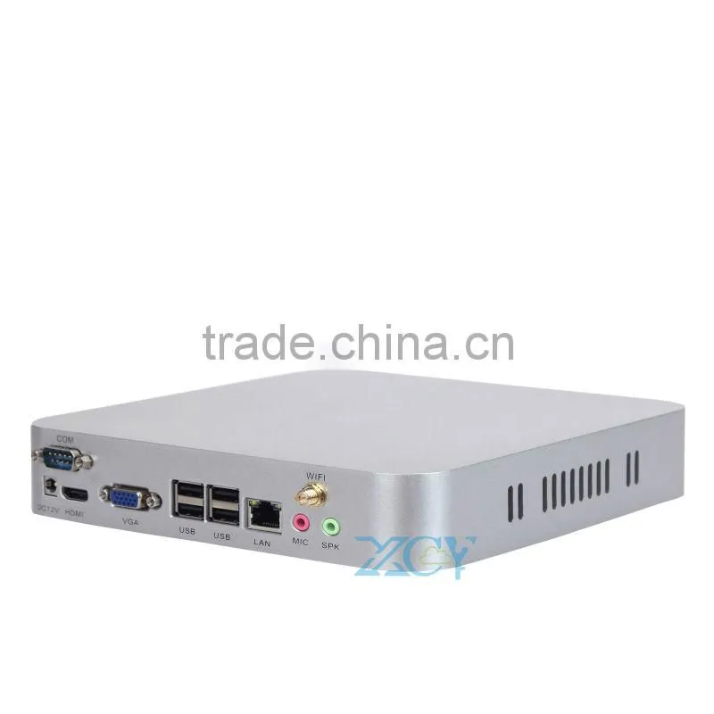 cheapest L19X E350 mini cpu Media Center industrial computer 4G RAM 64G SSD With WIFI,12V Power Adapt Support WIN7/WIN 8.1