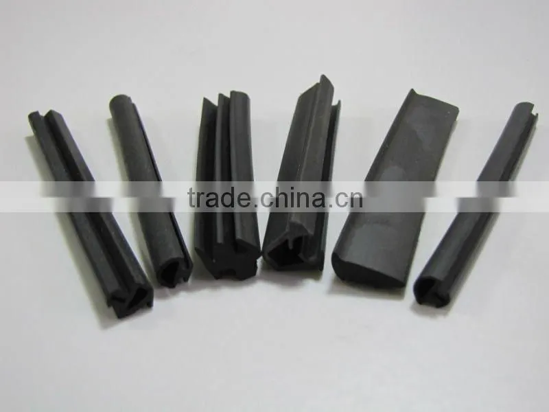 Rubber seals for glass