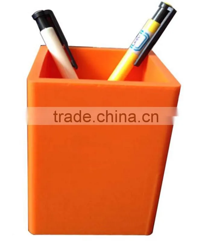 OEM Silicone Pencil Container, Custom Decorative Silicone Pen Holder