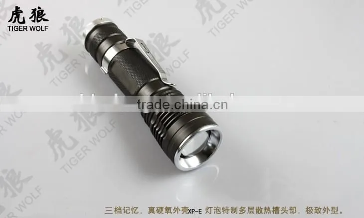 Factory Wholesale LED Mini Flashlight Aluminum torch light with clip