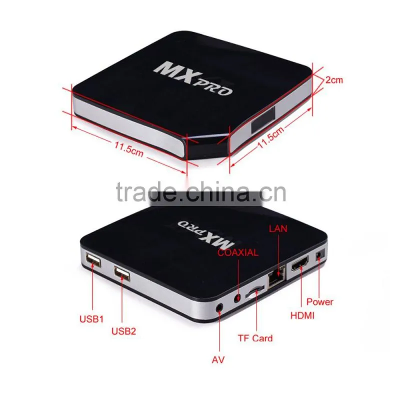 Quad core android tv box full hd 1080p H.265 android tv box 4.4.2