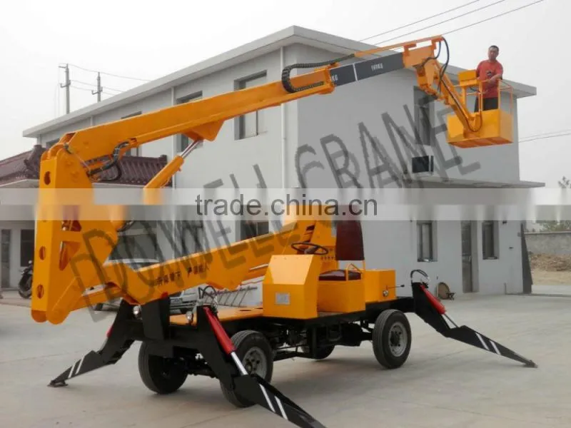 Outdoor towable cherry picker crawler cherry picker