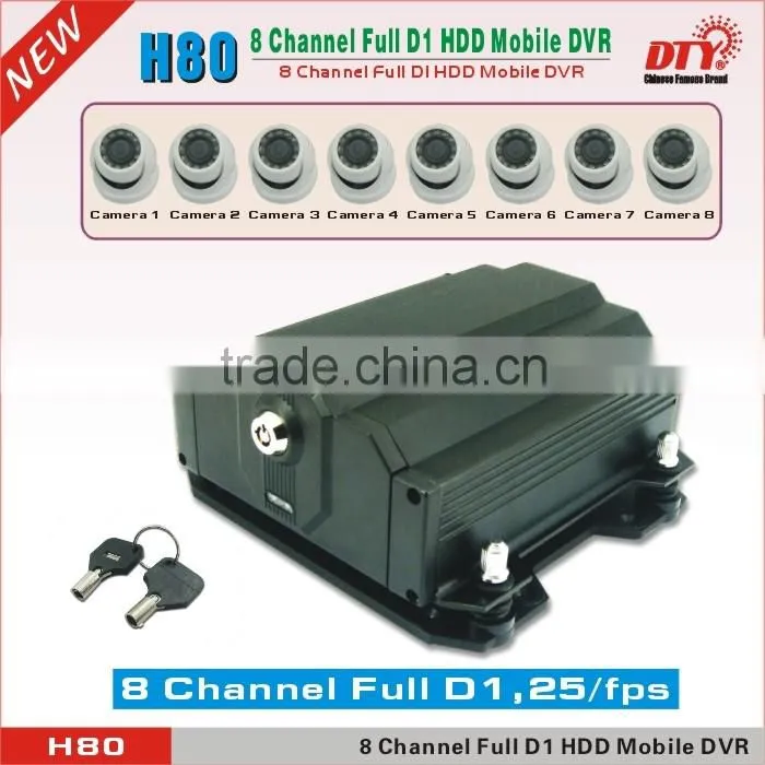 4ch 12 volt internal hdd mini hd dvr with sd card slot