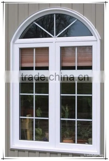 Franch style aluminum casement window in good heat insulation