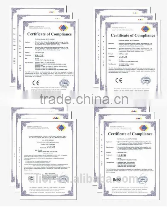 P10-310 Led panel light with Bipolar PFC frequency of lightning source, harmonic, ripple< 5, color tolerance< 6 led panel light