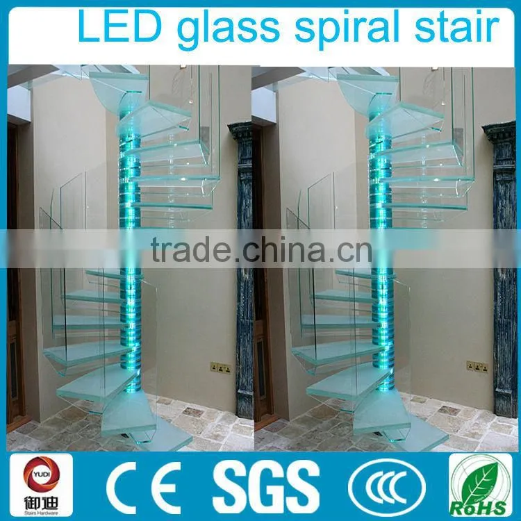 indoor led staircase light for decoration glass staircase