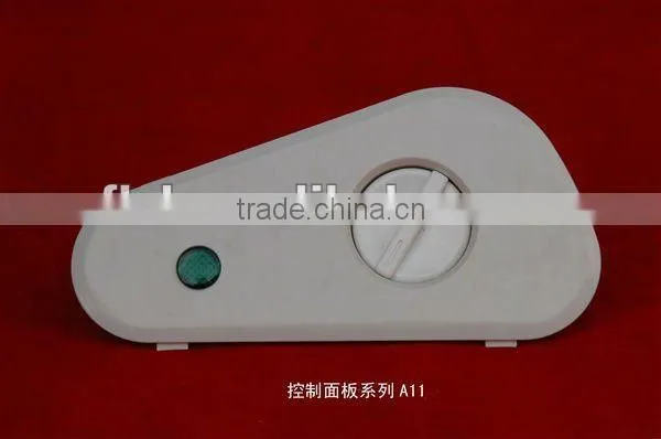Electronic white thermostat panel