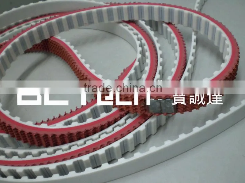 Timing belt with rubber,rubber grip & irons