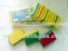 Colorful cleaning kitchen sponges
