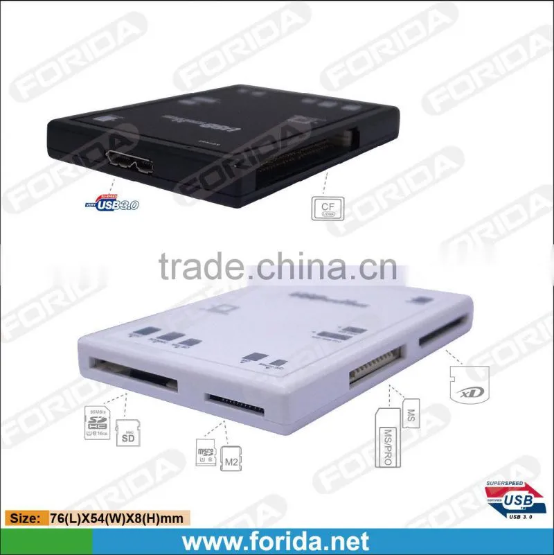 Slim Multi Functional CF/XD/SD/MS/M2/TF USB 3.0 card reader
