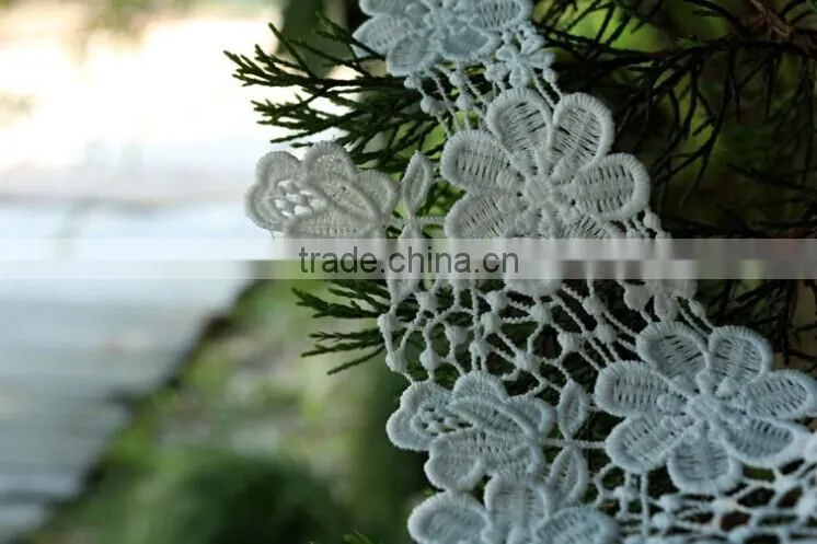 Good Quality Milk Protein Fiber Water-soluable Embroidered Lace Collar