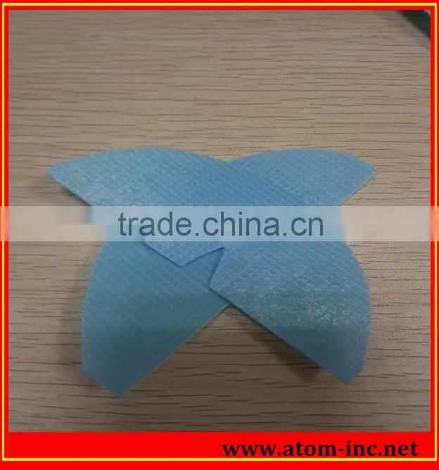 Plastic hotmelt glue sheet for counter and toepuff