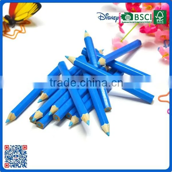 2016 bulk sale small wood color pencil from China with AAA quality