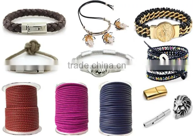 Hot mix color Lichee Pattern Leather Tassel With Silver Or Golden Cap For jewelry