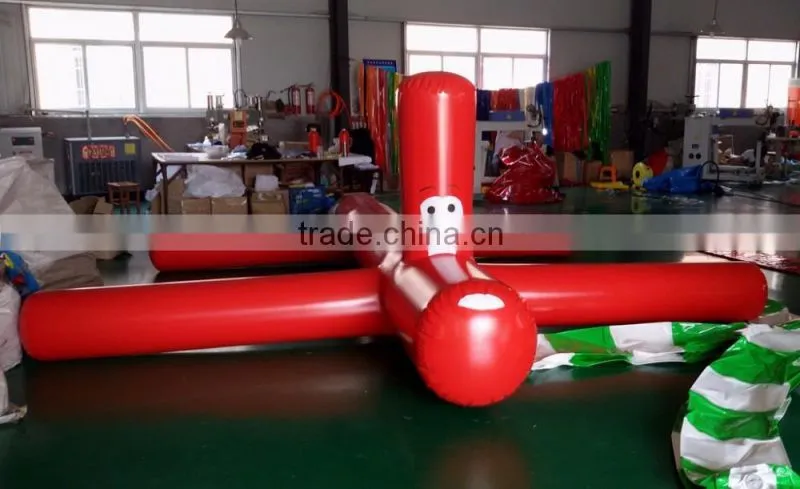 Water Amusement inflatable balance beam dog face
