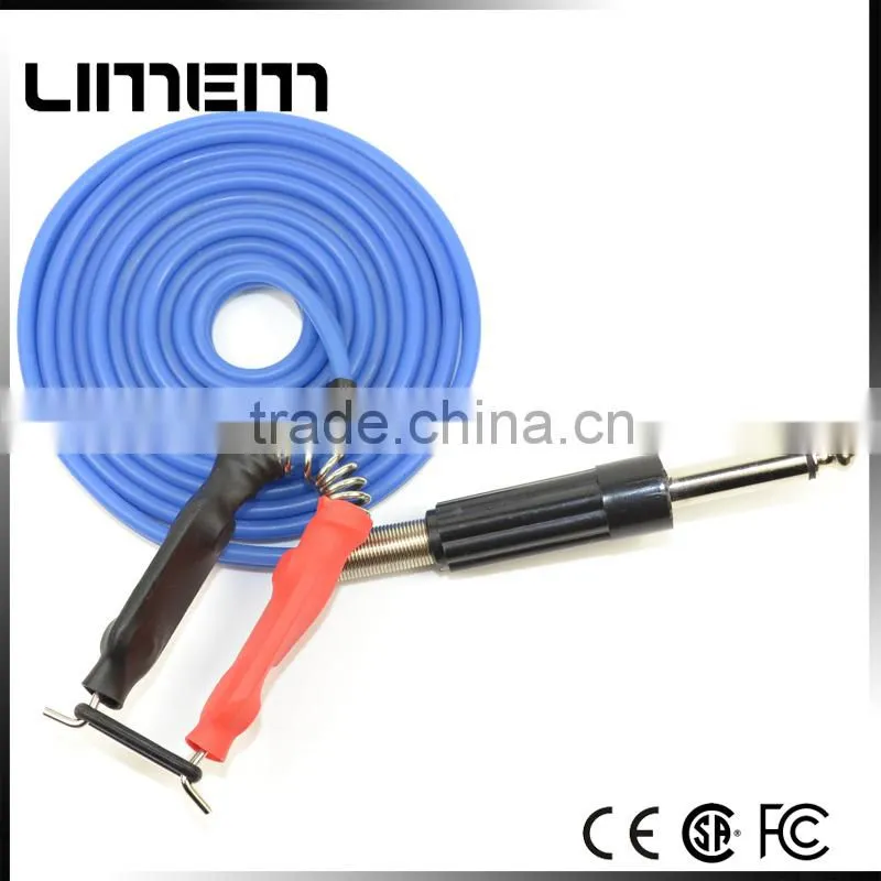 Hot Sale tattoo 1.8m long black silicone clipcord